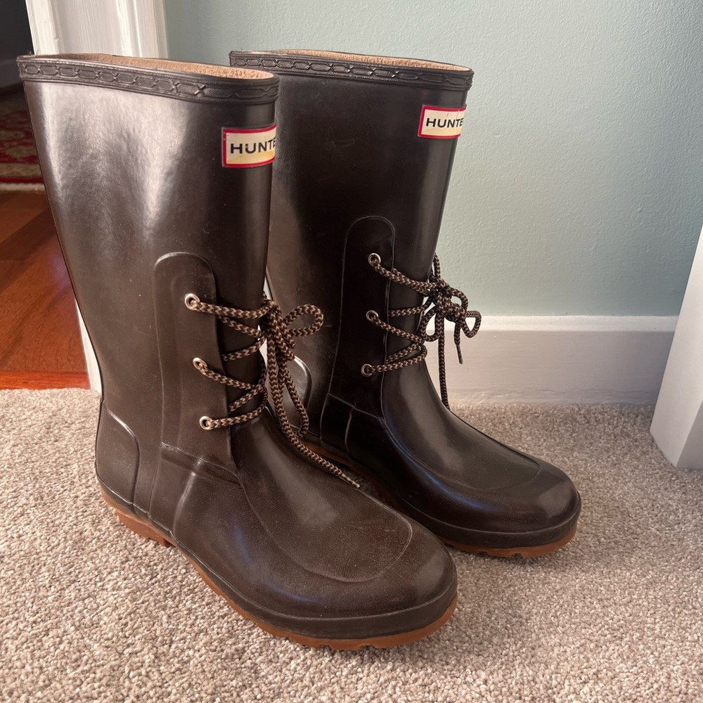 Hunter Lace-Front Women's Rain Boots
